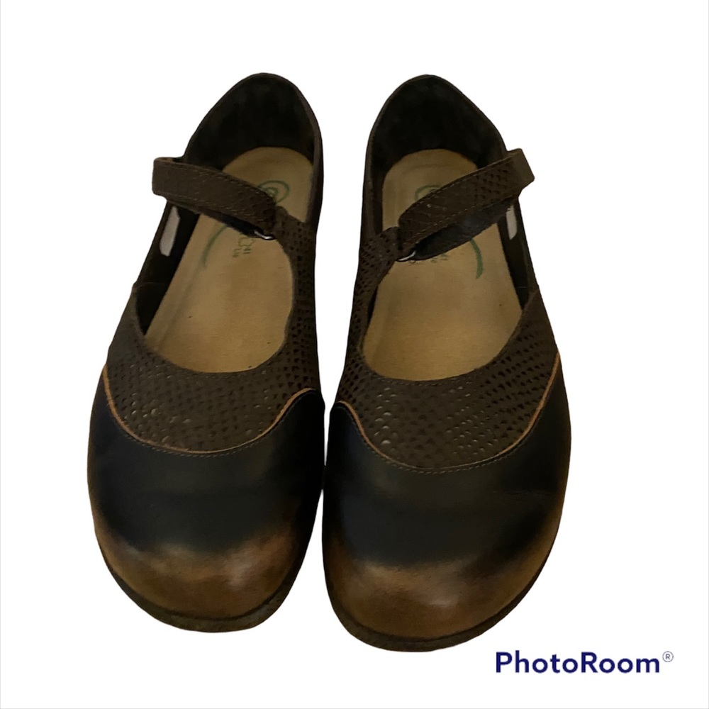 NAOT Brown Mary Jane Shoes